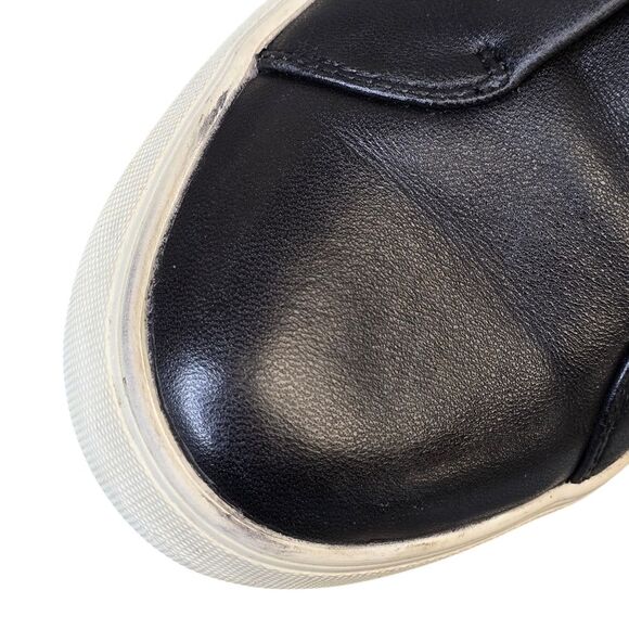 J/SLIDES Women's 7.5 Black Leather Casual Slip On Sneakers - Picture 8 of 15